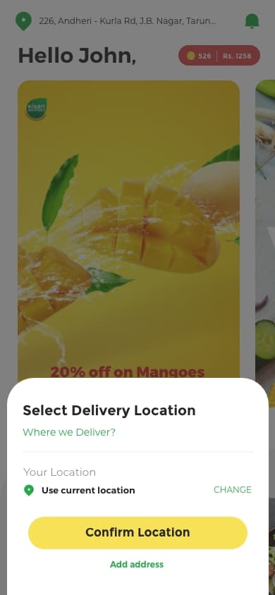 Confirm location on a map.
