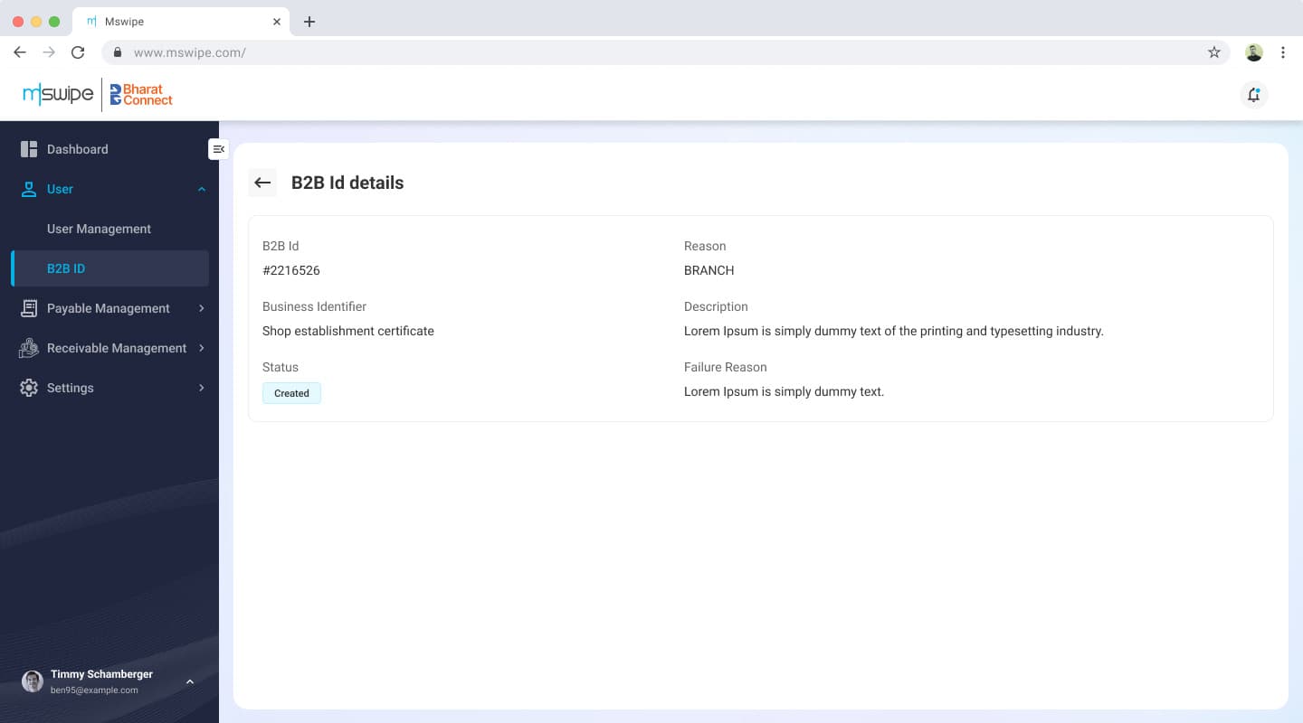 Bharat Connect preview screen.